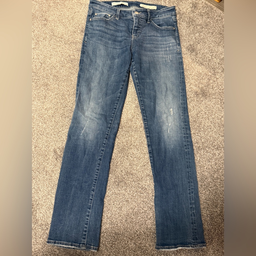 Pilcro and the letterpress                   Dark Blue Denim Jeans